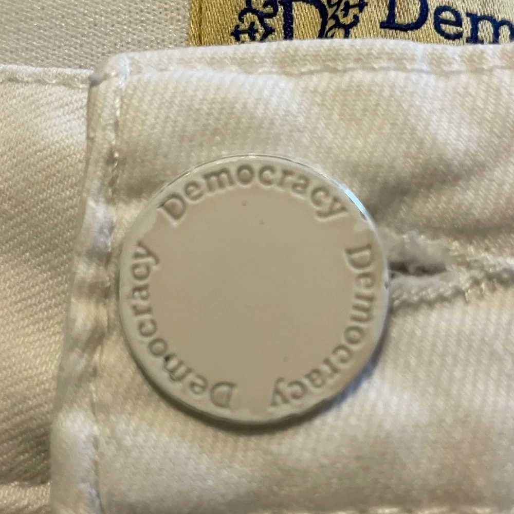 Democracy Women’s “Ab” Technology Straight High Waist Ankle Stretch Jeans, Sz 12 - Picture 6 of 10